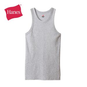 タンクトップ 無地 Hanes ヘインズ ビーフィー リブタンクトップ