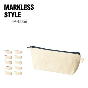 ポーチ 無地 MARKLESS STYLE マークレススタイル カラーファスナーキャンバスロングポーチ TP-0056 男女兼用 収納 整理 整頓 小物入れ メイクポーチ