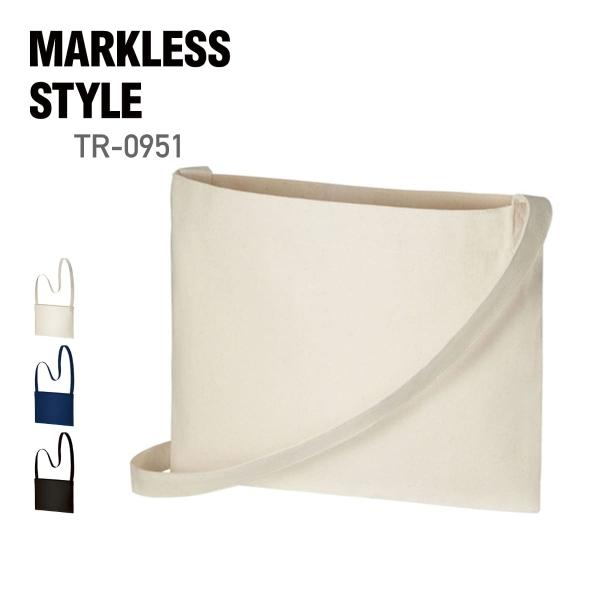 ショルダー バッグ 無地 MARKLESS STYLE マークレススタイル 10.0オンス キャンバ...