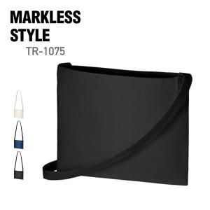 ショルダー バッグ 無地 MARKLESS STYLE マークレススタイル 10.0オンス キャンバス サコッシュ インナーポケット付 TR-1075 男女兼用 斜め掛け 環境 SDGs