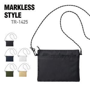 バッグ 無地 MARKLESS STYLE マークレススタイル リップストップポケットサコッシュ TR-1425 男女兼用 ユニセックス ショルダー おしゃれ 環境 エコ ECO F