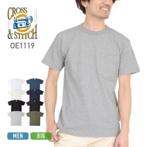 CROSS & STITCH tシャツ メンズ 半袖 無地 CROSS STITCH クロス