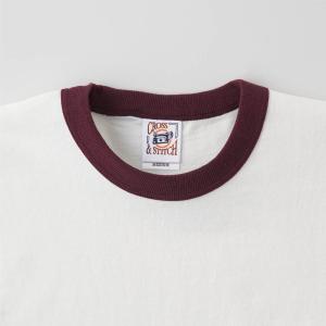 tシャツ メンズ 半袖 CROSS STITC...の詳細画像2