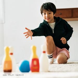 パーカー キッズ ジップアップ 無地 8.4オ...の詳細画像2