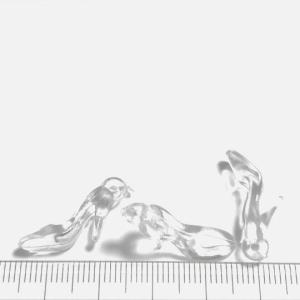 (10個セット)小さなガラスの靴のアクリルチャ...の詳細画像3
