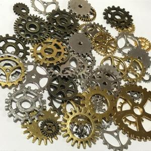 限定セット】50個入り/歯車パーツ/ゴールド/アンティークゴールド/銀古