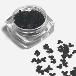 ねずみのホログラムI ブラック 黒 レジン封入...の詳細画像1