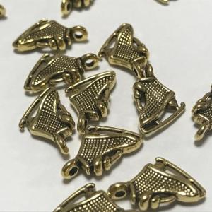 (3個セット)スケート靴のチャーム アンティー...の詳細画像1