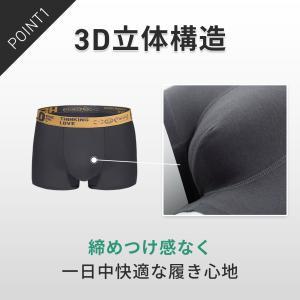 ボクサーパンツ メンズ 下着 4枚 セット ボ...の詳細画像1