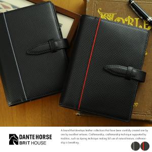 システム 手帳 カーボンレザー A5サイズ メンズ ビジネス BRIT HOUSE Carbon Split Leather a5 6穴 革