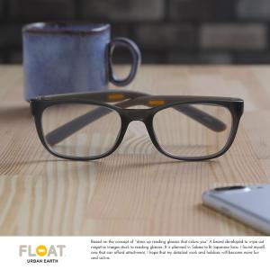 FLOAT Urban Earth 老眼鏡 男性用 ブルーライトカット ウエリントン型 Cloud｜t-style