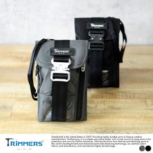 ミニショルダーバッグ メンズ 軽量 縦型 Trimmers U.S.A ショルダーバッグ ミニ Trabelscaper 薄マチ  おしゃれ シンプル｜t-style