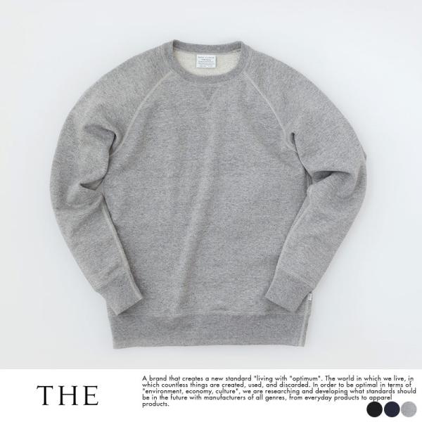 メンズ トレーナー 日本製 上質 THE (ザ) Sweat Crew neck Pullover ...