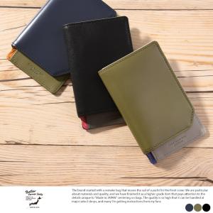 Butler Verner Sails マルチ 2つ折り カードケース  カード入れ 日本製 スマート 薄い キャッシュレス 薄型｜t-style