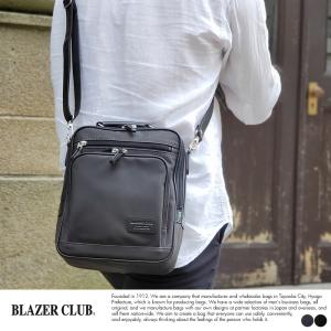 ショルダーバッグ メンズ 帆布 日本製 おしゃれ 機能的 BLAZER CLUB コーティング帆布 縦型 BOX型｜t-style