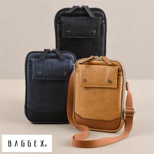 メンズ ミニバッグ 日本製 豊岡鞄 BAGGEX 2wayミニショルダーバッグ 暁 おしゃれ カジュアル ベルトポーチ コンパクト 小さめ 合皮 シンプル｜t-style