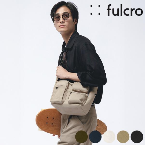 メンズ ミニショルダーバッグ ポケット多い flucro City ショルダー ユティル 斜めがけバ...
