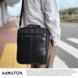 縦型 ショルダーバッグ メンズ 斜めがけバッグ 合皮 HAMILTON 2way Box型  おしゃれ かばん 持ち手付き｜t-style