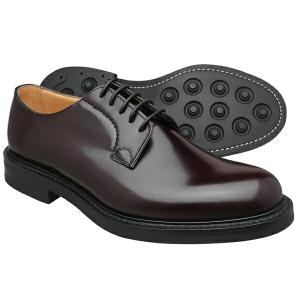 全商品返品可 Church's チャーチ シャノン ポリッシュドバインダーカーフ バーガンディ ダイナイトソール SHANNON R(Rubber sole) BURGUNDY  プレーントゥ｜t-supply