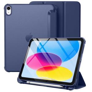 Maledan iPad 10世代 ケース 2022 iPad 第10世代 ケース 背面半透明カバーPC製 10.9インチ カバー ペンシル｜t-tam-shop