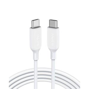 Anker PowerLine III USB-C & USB-C 2.0 100W ケーブル (1.8m ホワイト)超高耐久/USB PD