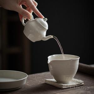 手作り 中国茶器 台湾茶器 白磁 急須 煎茶道...の詳細画像1