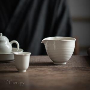 手作り 中国茶器 台湾茶器 白磁 急須 煎茶道具 梨型 茶壺（福禄 土灰釉