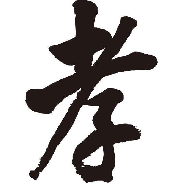 &quot;孝&quot;書道家が書くかっこいい漢字Tシャツ