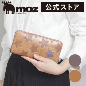 【公式】moz モズ 財布 レディース 長財布 かわいい 本革 大容量 ファスナー カード収納 本革 レザー 軽量 大人 人気 プレゼント ギフト 天赦日 znw-86151