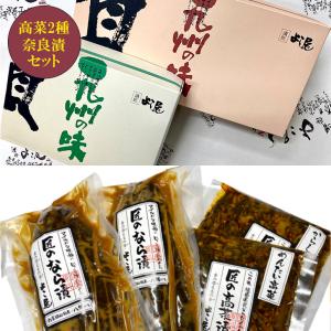お中元 国産奈良漬け 九州産高菜詰合せ 4点セット 辛子高菜 からし高菜 奈良漬 九州 福岡 博多 送料無料