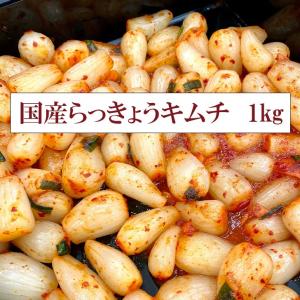 宮崎県産 らっきょうキムチ 国産 1kg おつまみ らっきょ 業務用 大容量 チルド便 送料無料