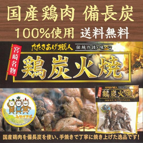 鶏炭火焼き 120g×2袋 国産 鶏の炭火焼 宮崎名物 真空パック 常温保存 おつまみ 焼き鳥 地鶏...