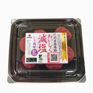 中田食品 紀州産南高梅 減塩 しそ風味 110g×12点 塩分3％ 梅干し