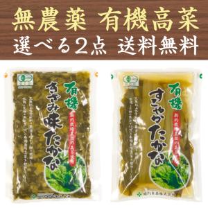 ※原料不足のため一時休売 有機高菜(きざみ味たかな/すこやかたかな) 180g×2袋 国産 有機JAS オーガニック 無農薬 有機たかな 選べる2点 送料無料｜t-yokoo