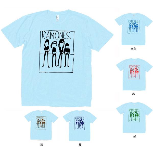 音楽・バンド・ロック・シネマ　 Tシャツ　RAMONES　水色