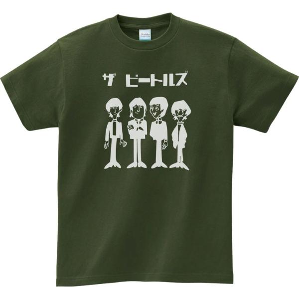 音楽・バンド・ロック・シネマ　 Tシャツ　カタカナ　THE BEATLES  ビートルズ　アーミーグ...