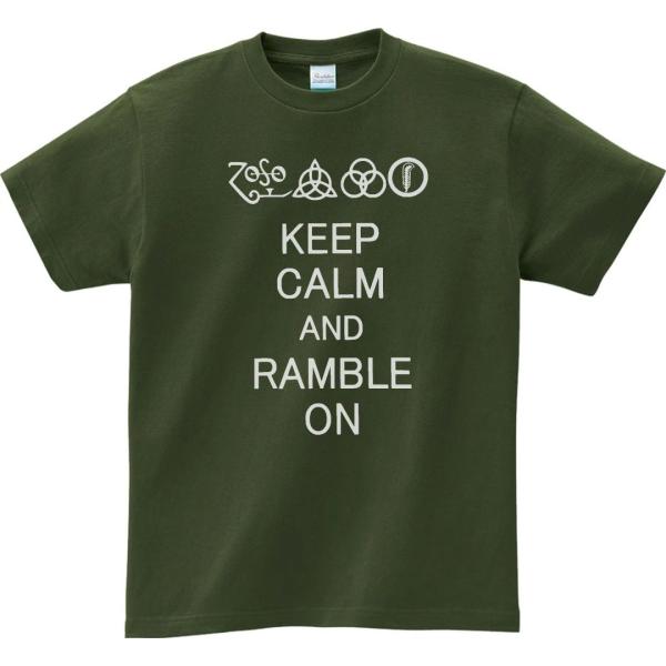 音楽・バンド・ロック・シネマ　 Tシャツ　LED ZEPPELIN　アーミーグリーン