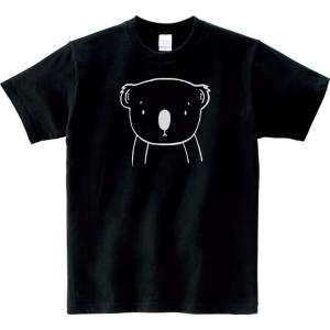 動物・生き物 Tシャツ カワウソ ブラック : Tシャツ専門店 T1500