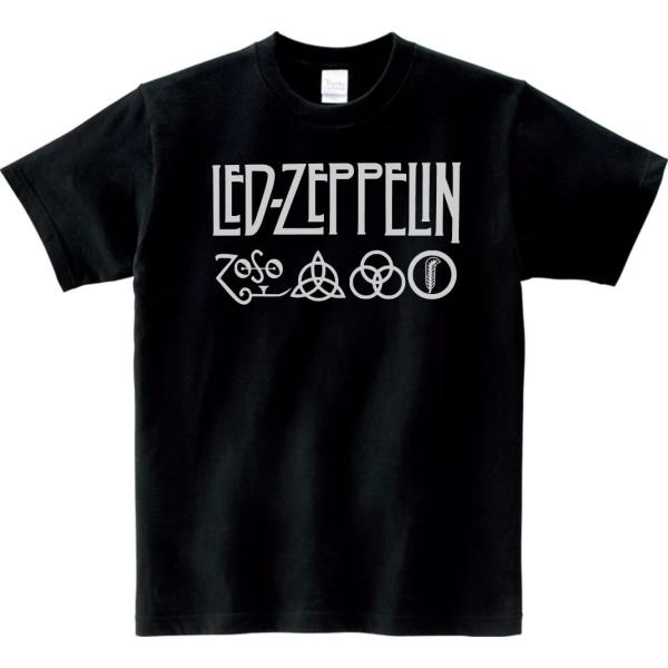 音楽・バンド・ロック・シネマ　 Tシャツ　LED-ZEPPELIN　ブラック