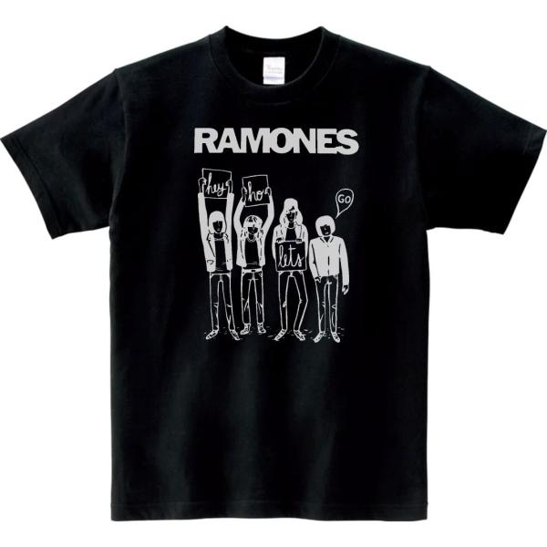音楽・バンド・ロック・シネマ　 Tシャツ　RAMONES　ブラック