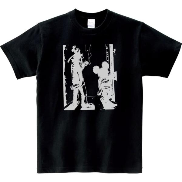 音楽・バンド・ロック・シネマ　 Tシャツ　RAMONES &amp; SEX PISTOLS　ブラック