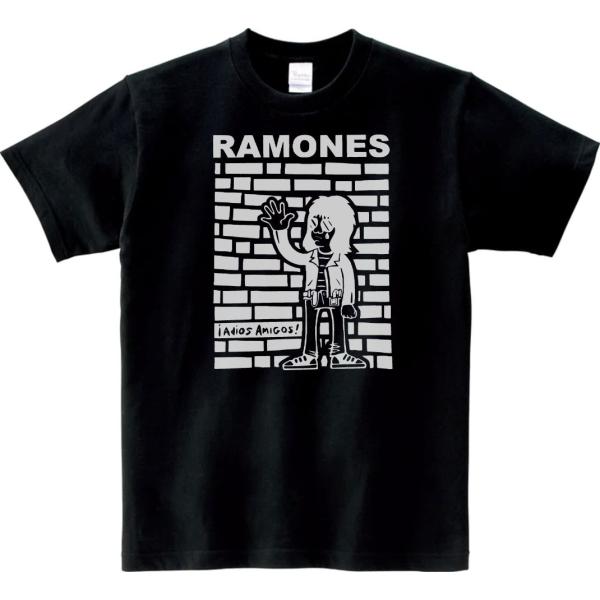 バンド　ロック Tシャツ　RAMONES　ブラック