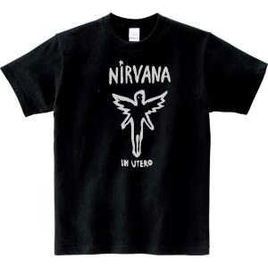 NIRVANA ニルヴァーナ　バンドTシャツ ブラック　グレー NIRVANA / ニルヴァーナ / Tシャツ スミクロ(スミクロ): 通常