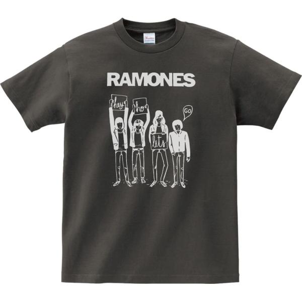 音楽・バンド・ロック・シネマ　 Tシャツ　RAMONES　チャコール