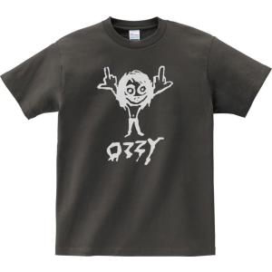 バンド ロック Tシャツ カタカナ OZZY オジーオズボーン
