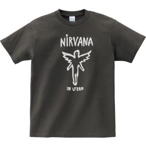 NIRVANA ニルヴァーナ　バンドTシャツ ブラック　グレー ニルヴァーナ Nirvana ニルバーナ Tシャツ 半袖 ロックTシャツ