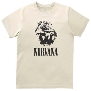 音楽 バンド カートコバーン NIRVANA 長袖 ロングスリーブ Tシャツ 白