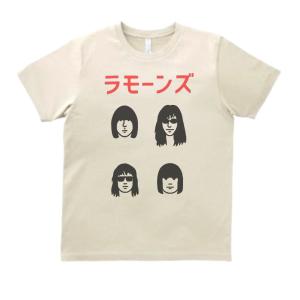 バンド ロック Tシャツ カタカナ RAMONES ラモーンズ2 白 : Tシャツ