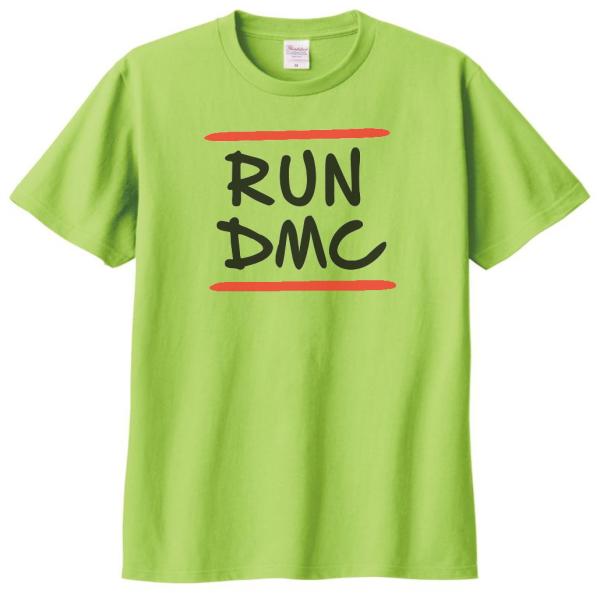 音楽・バンド・ロック・シネマ　 Tシャツ　RUNDMC　ライトグリーン