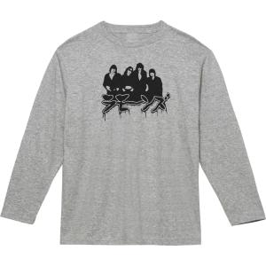 音楽 バンド エアロスミス 長袖 ロングスリーブ Tシャツ グレー : T